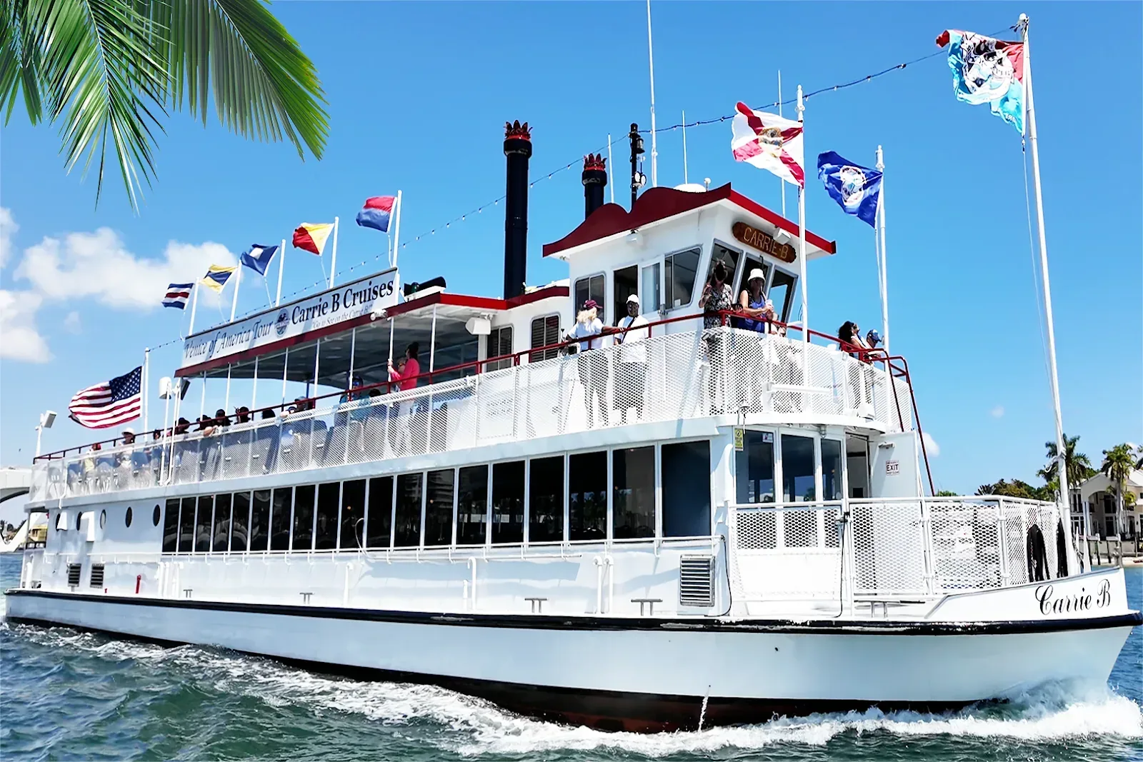 Carrie B Cruises Venice Of America Tour — evening cruise photograph