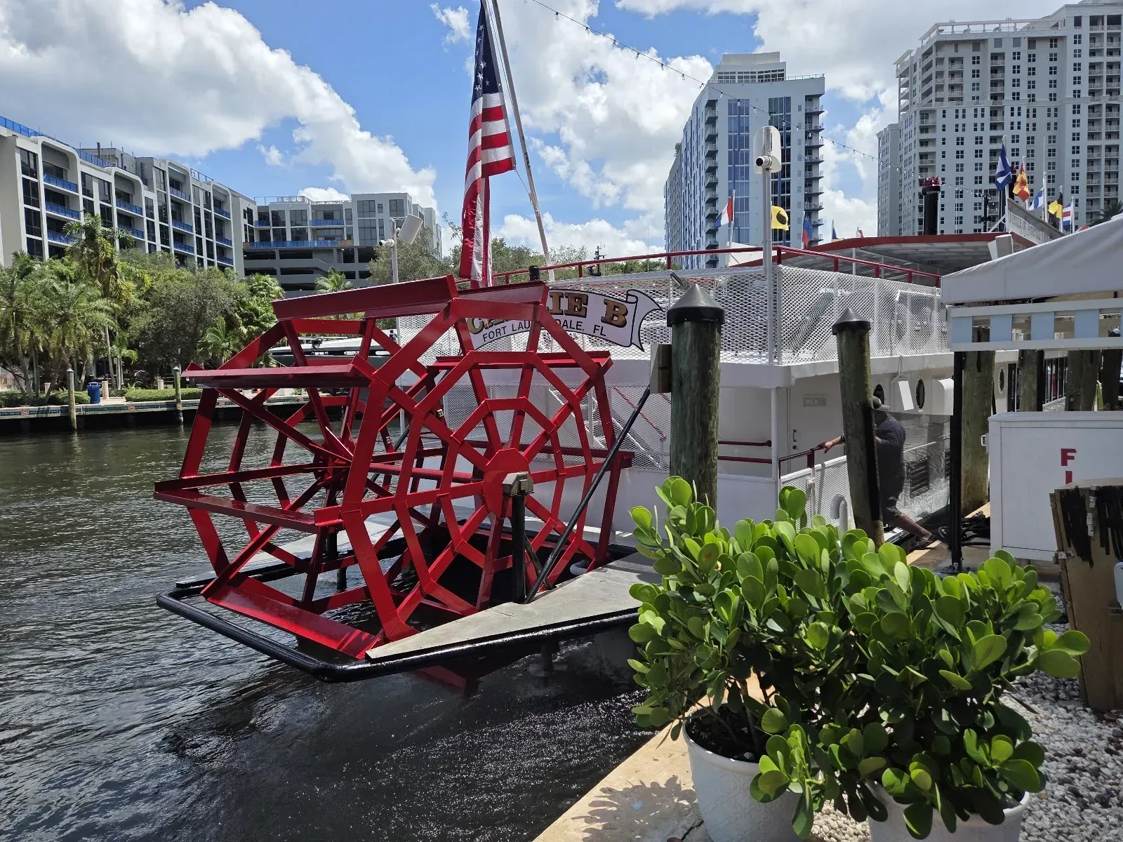 Carrie B Cruises Venice Of America Tour — evening aboard